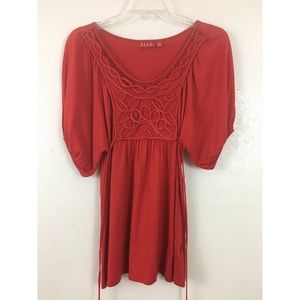 Elle Batwing Sleeve Top With Detailed Front